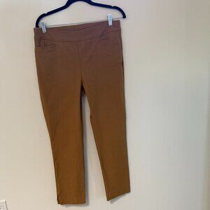 Chico's Pull On Ankle Pants Tan Size 1